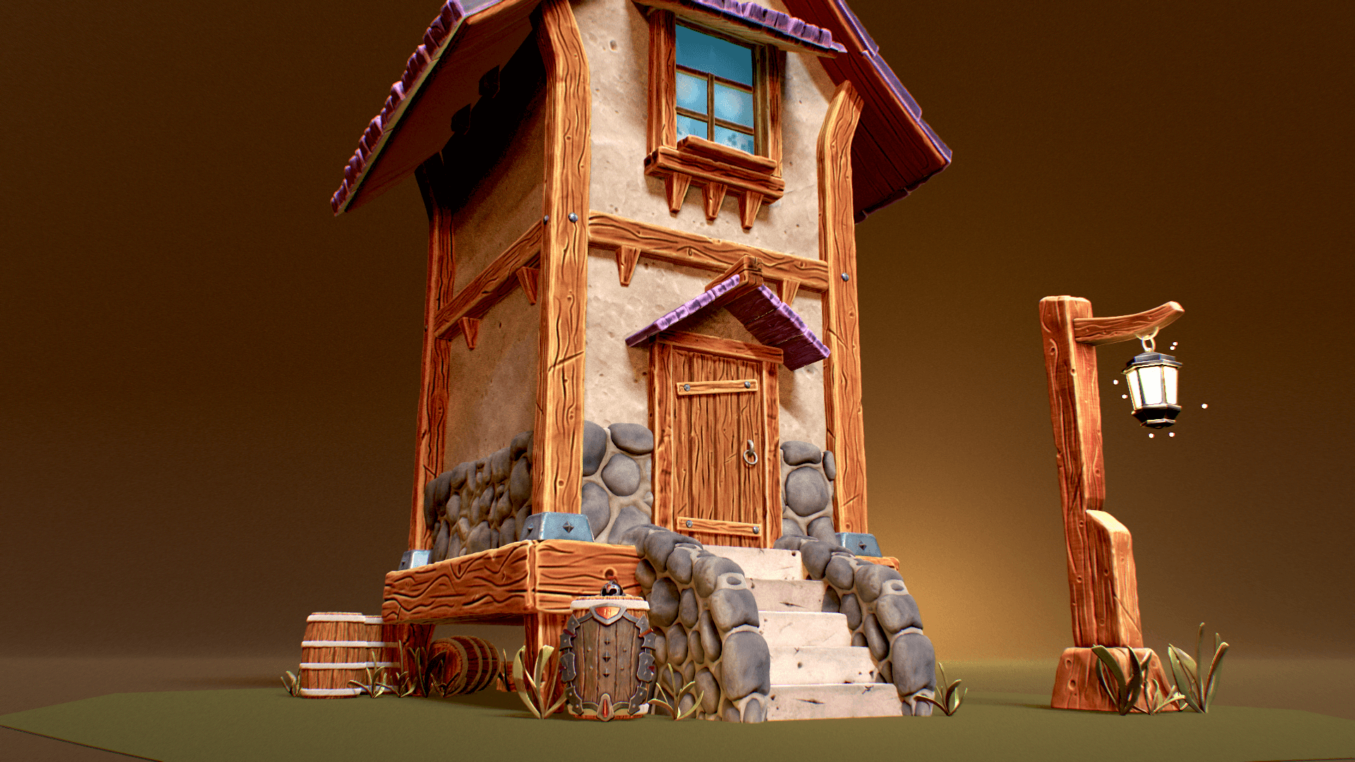 Modular House - 3D Modeling and Texturing