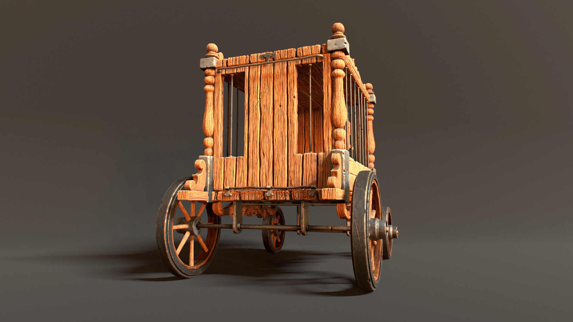 Circus Wagon - 3D Modeling and Texturing