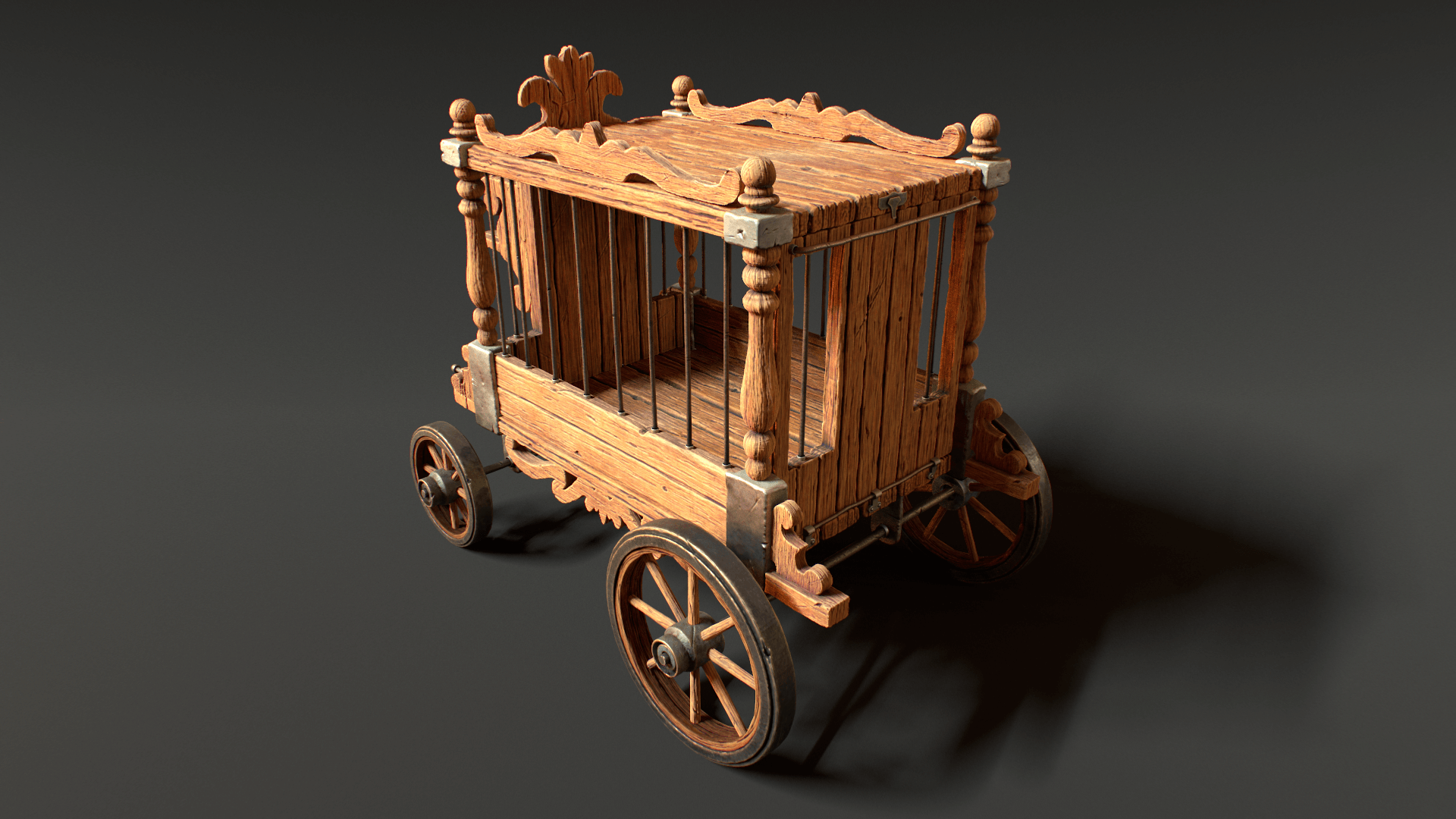 Circus Wagon - 3D Modeling and Texturing