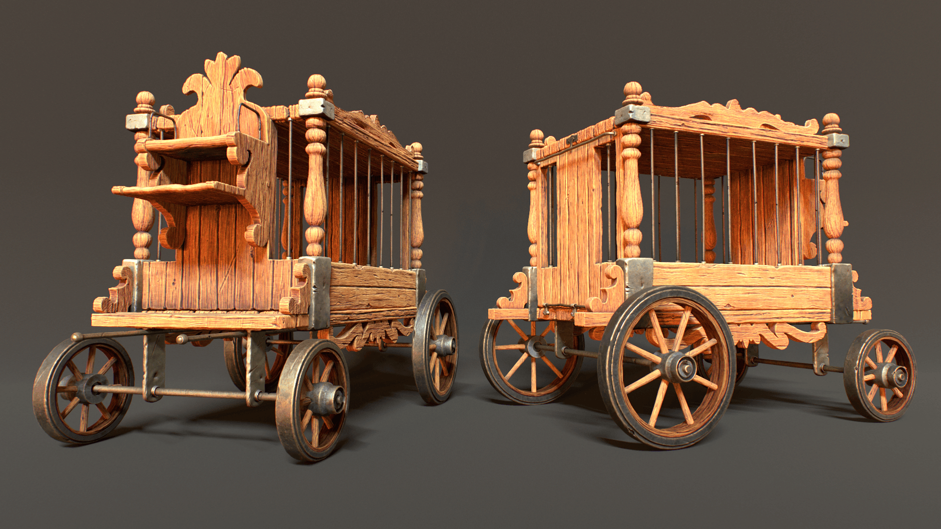 Circus Wagon - 3D Modeling and Texturing