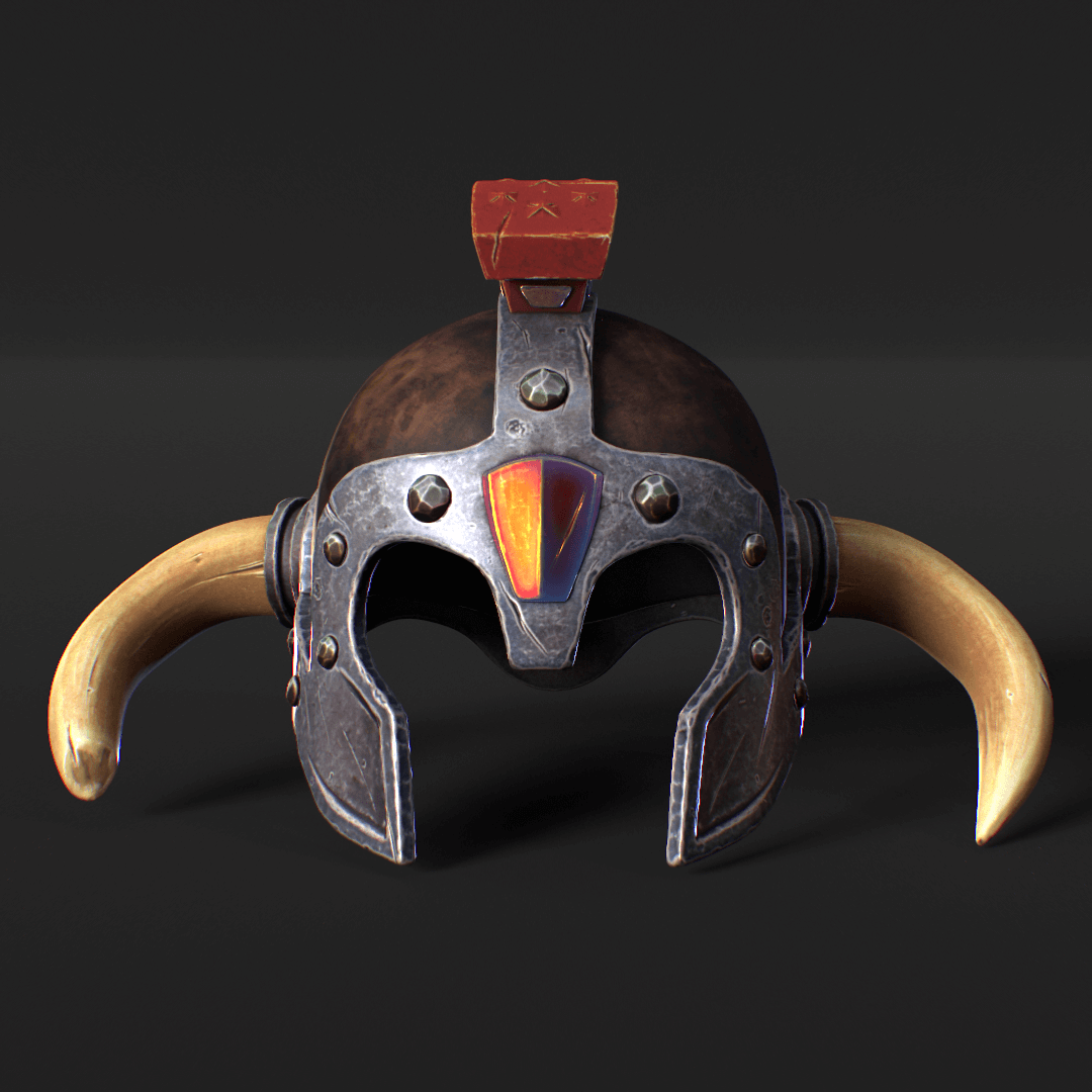 Stylized Helmet - 3D Modeling and Texturing