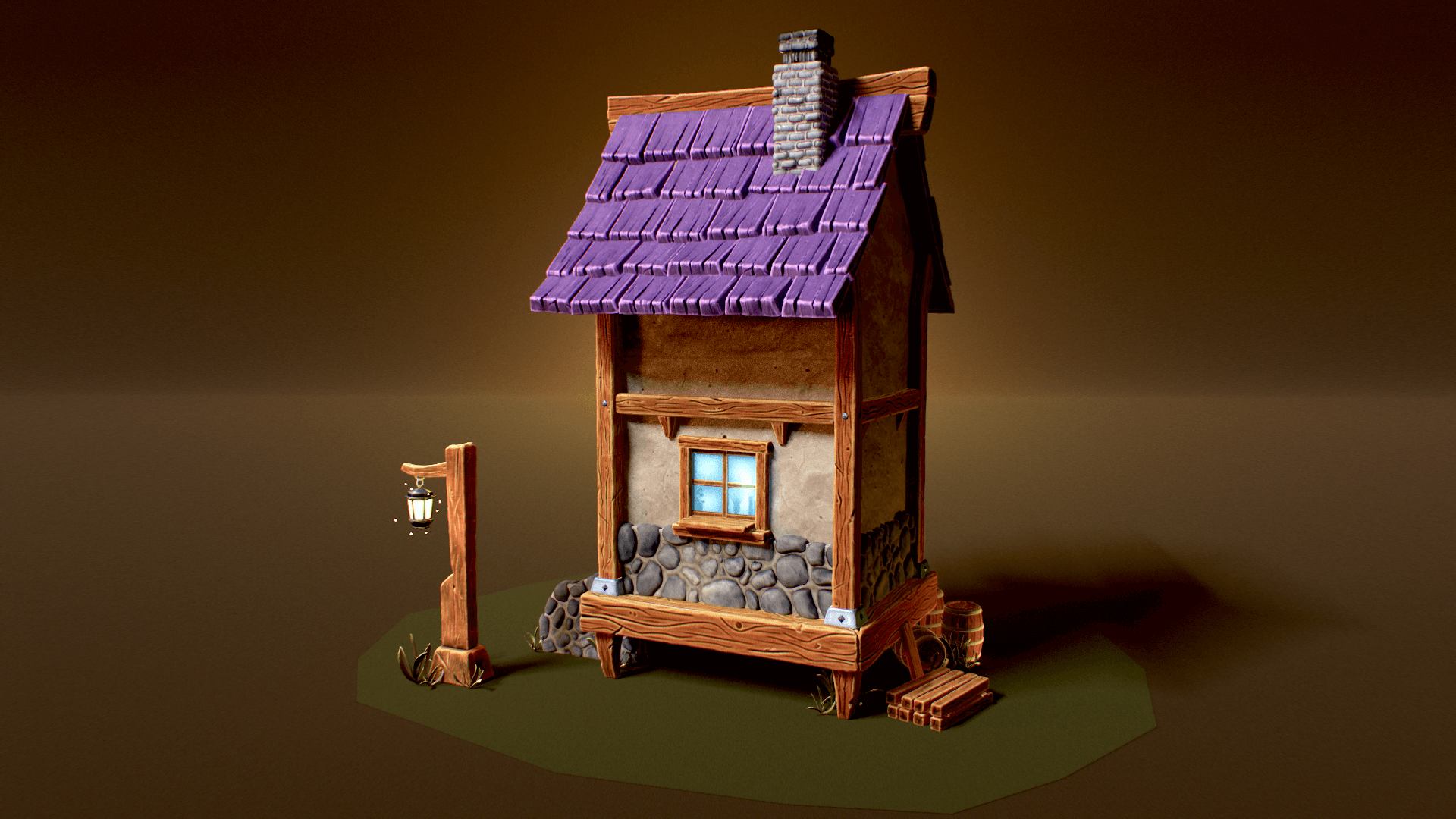 Modular House - 3D Modeling and Texturing