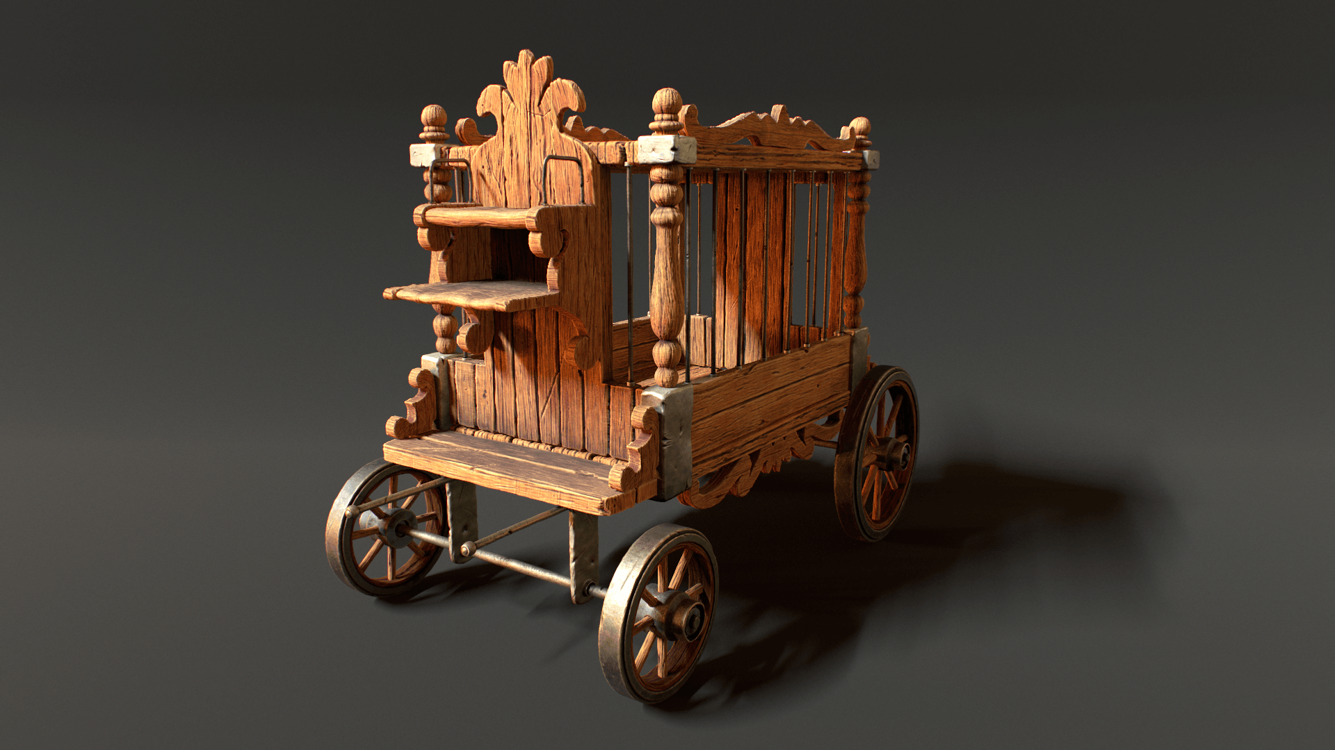 Circus Wagon - 3D Modeling and Texturing